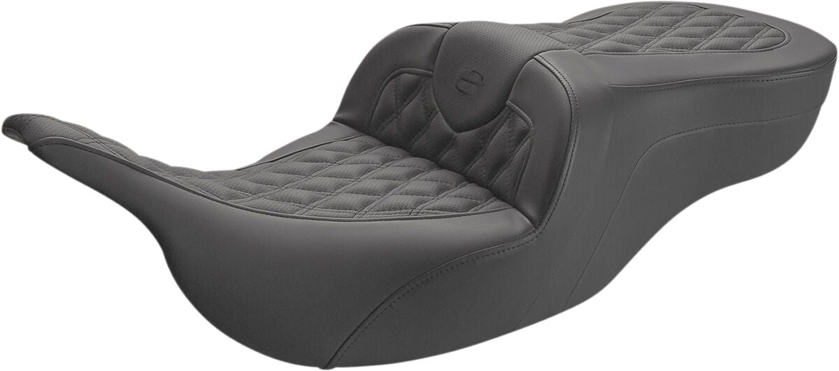 Roadsofa LS Without Driver's Backrest Seat - 99-07 Touring FLHT/FLTR (Except FLHX) Seat Saddlemen