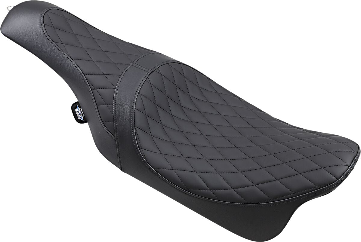 Drag Specialties Seats Seat Caballero Diamond Style Black Seat Drag Specialties Seats