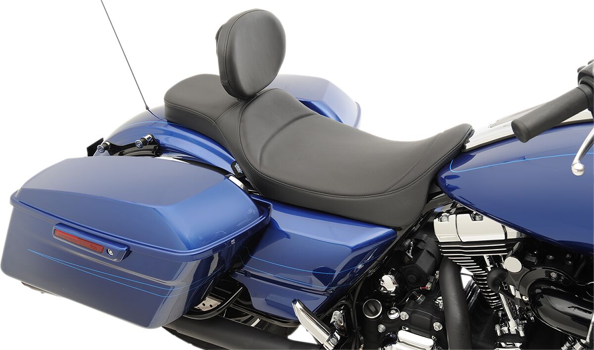 Drag Specialties Seats Seat Extended Reach Predator Black Seat Drag Specialties