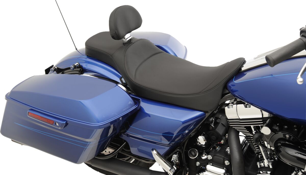 Drag Specialties Seats Seat Extended Reach Predator Black Seat Drag Specialties