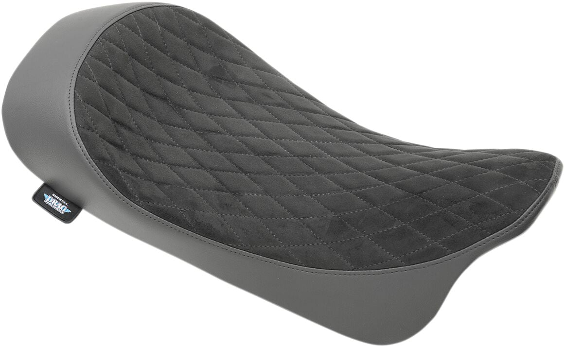 Drag Specialties Seats Seat Solo Forward Suede Diamond Style Black Seat Drag Specialties
