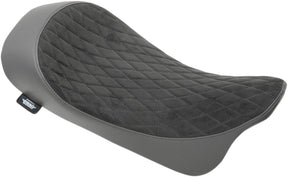 Drag Specialties Seats Seat Solo Forward Suede Diamond Style Black Seat Drag Specialties
