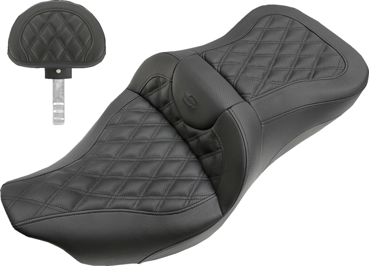 Extented Reach Roadsofa LS With Driver's Backrest Seat - 08+ Touring Seat Saddlemen