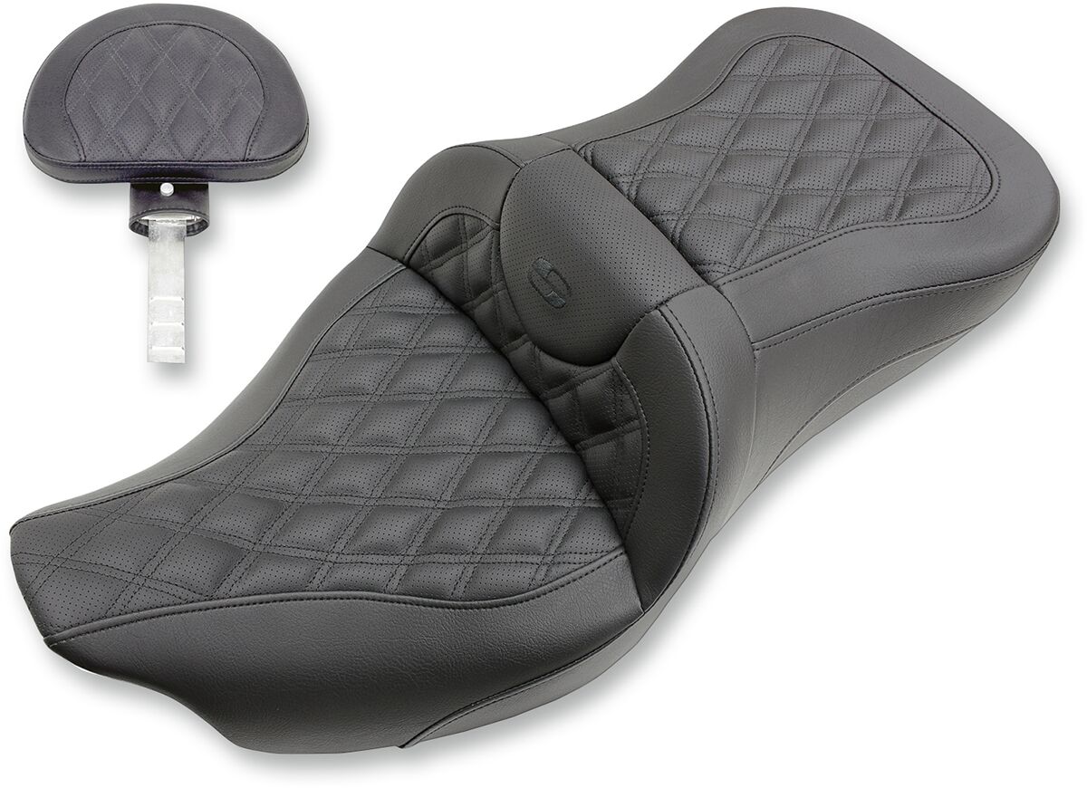 Extented Reach Roadsofa LS With Driver's Backrest Seat - 08+ Touring Seat Saddlemen