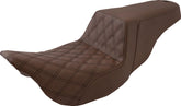 Step Up Front LS Seat, Brown - 08+ Touring FLHR/FLHT/FLHX/FLTR Seat Saddlemen