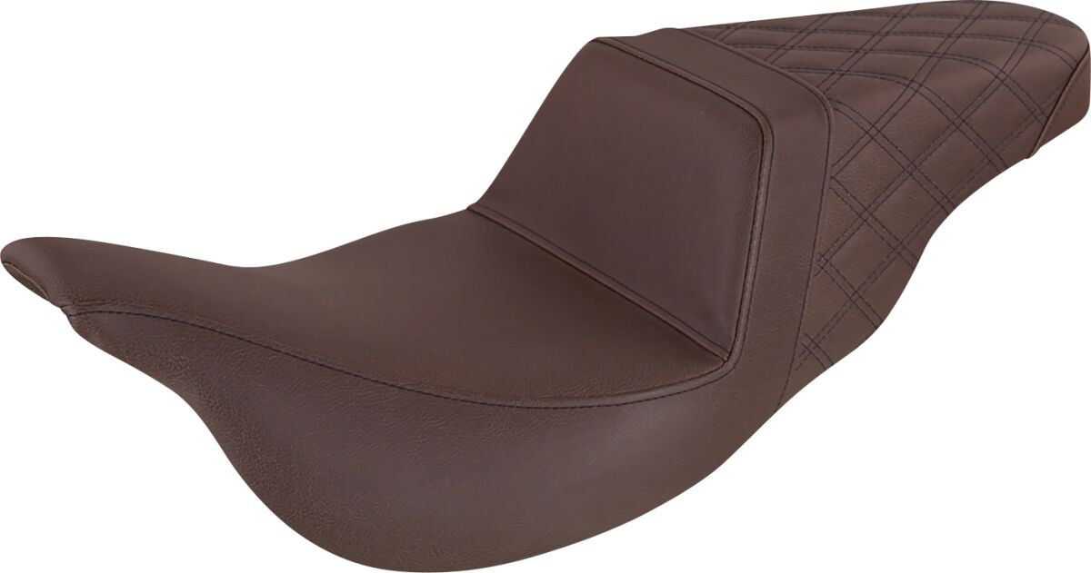 Saddlemen Seat Stepup Brn Rr Ls Flh SEATS-FOR HARLEY DRESSER/TOURI Saddlemen