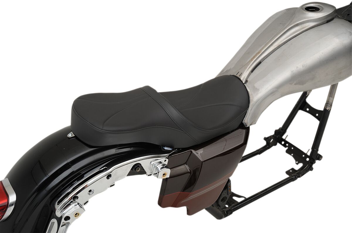 Drag Specialties Seats Seat Yaffe Tank Lwtr Mild SEATS-FOR HARLEY DRESSER/TOURI Drag Specialties Seats