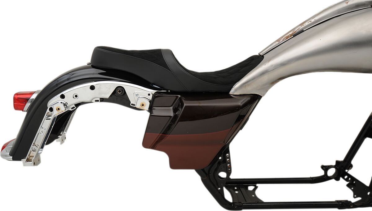 Drag Specialties Seats Seats Low Profile For Yaffe Razorback 6 Gal. Tank Seat Drag Specialties