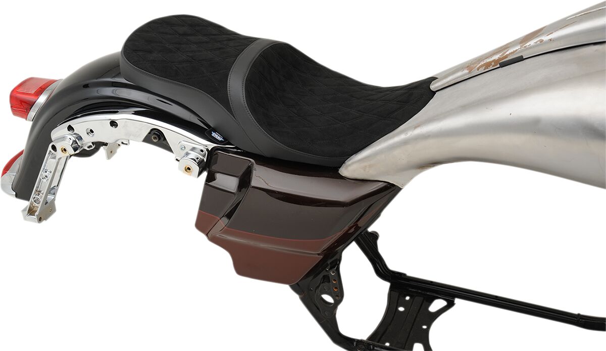 Drag Specialties Seats Seats Low Profile For Yaffe Razorback 6 Gal. Tank Seat Drag Specialties