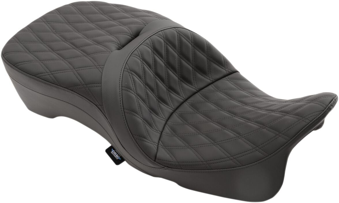 Drag Specialties Seats Seat Large Touring Double Diamond Stitch That Accept Frame Mounted Backrests Seat Drag Specialties