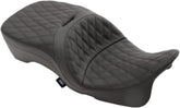 Drag Specialties Seats Seat Large Touring Double Diamond Stitch That Accept Frame Mounted Backrests Seat Drag Specialties