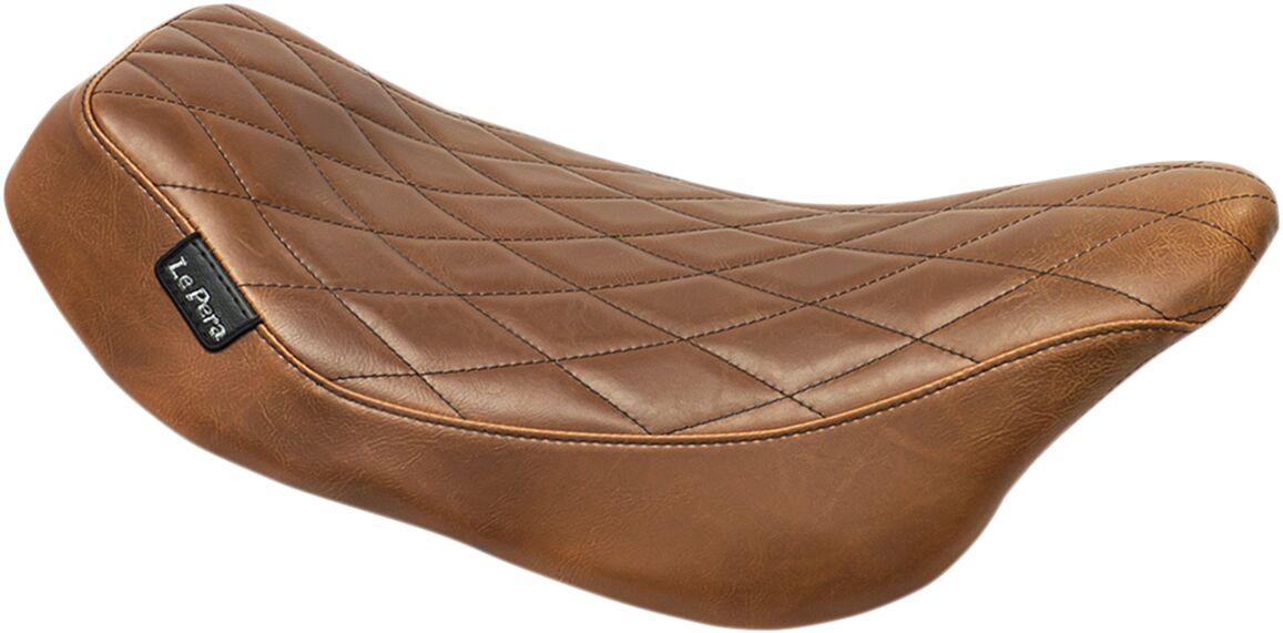 Streaker Diamond Solo Seat, Brown - 08-23 Touring Seat Le Pera Default Title