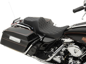 Drag Specialties Seats Seat Prediii Ddia Slv Thr SEATS-FOR HARLEY DRESSER/TOURI Drag Specialties