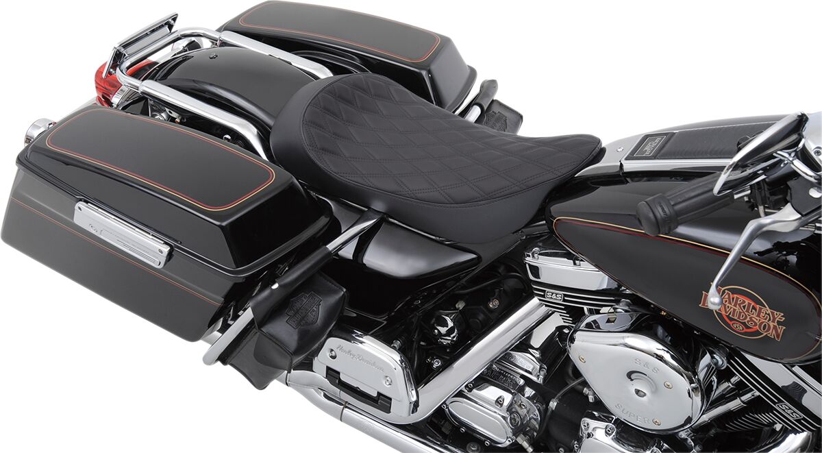 Drag Specialties Seats Seat Solo Dd Blk Low 97 SEATS-FOR HARLEY DRESSER/TOURI Drag Specialties