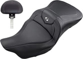 Heated Roadsofa CF With Driver's Backrest Seat - 08+ Touring Seat Saddlemen