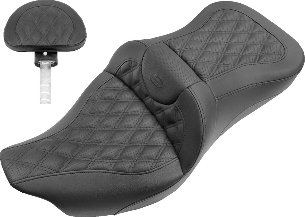 Roadsofa GT LS With Driver's Backrest - 08+ Trike Seat Saddlemen Default Title