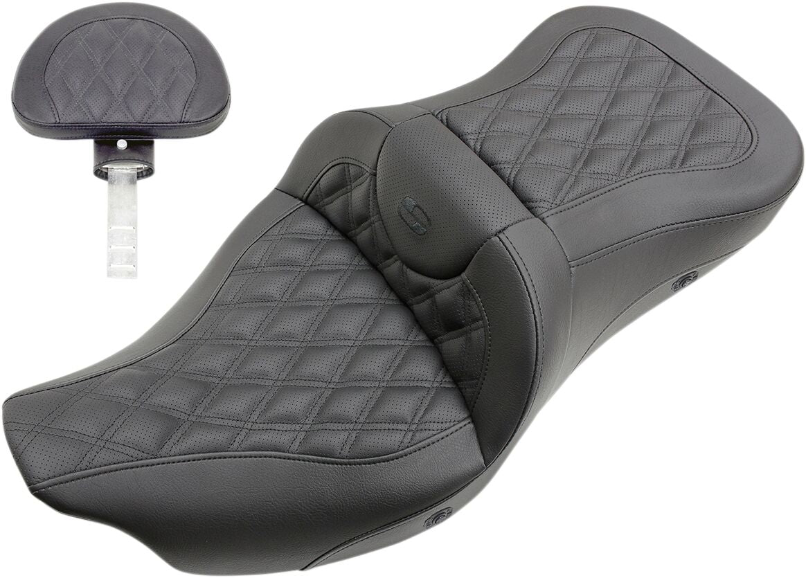 Roadsofa GT LS Heated With Driver's Backrest - 09+ Trike Seat Saddlemen