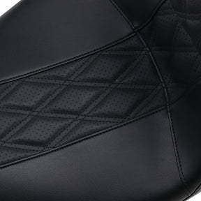 Le Pera Seat Ocast 2 Up Blk Br Flh SEATS-FOR HARLEY DRESSER/TOURI Le Pera