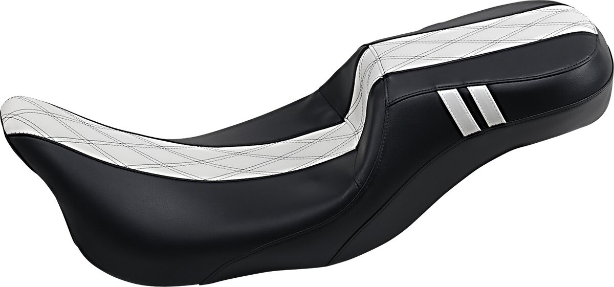 Le Pera Seat Ocast 2 Up Dll Wt Flh SEATS-FOR HARLEY DRESSER/TOURI Le Pera