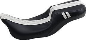Le Pera Seat Ocast 2 Up Dll Wt Flh SEATS-FOR HARLEY DRESSER/TOURI Le Pera