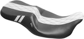 Le Pera Seat Ocast 2 Up Wht Dd Flh SEATS-FOR HARLEY DRESSER/TOURI Le Pera
