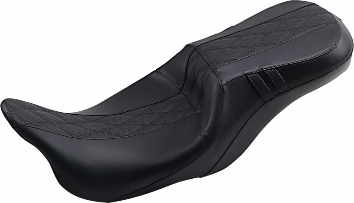 Le Pera Seat Ocast 2 Up Blk Dd Flh SEATS-FOR HARLEY DRESSER/TOURI Le Pera