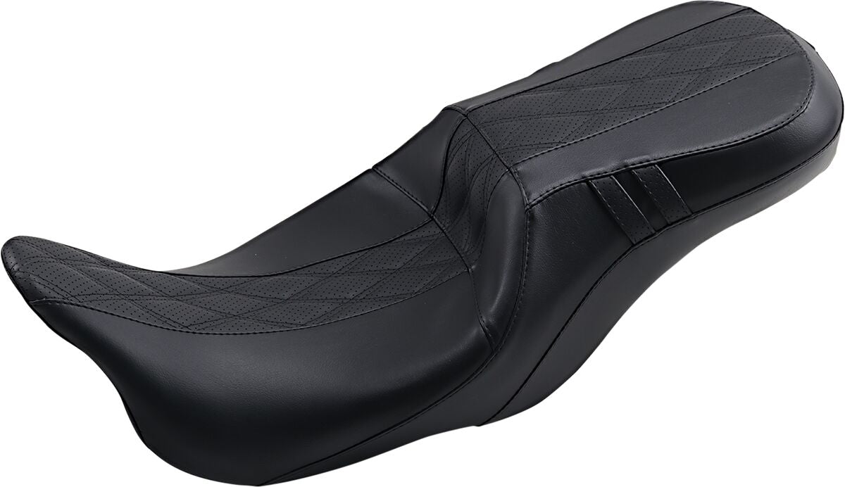 Le Pera Seat Ocast 2 Up Blk Dd Flh SEATS-FOR HARLEY DRESSER/TOURI Le Pera