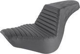 Saddlemen Step Up Front TR & Rear LS Seat, Black - 18+ Softail Seat Saddlemen