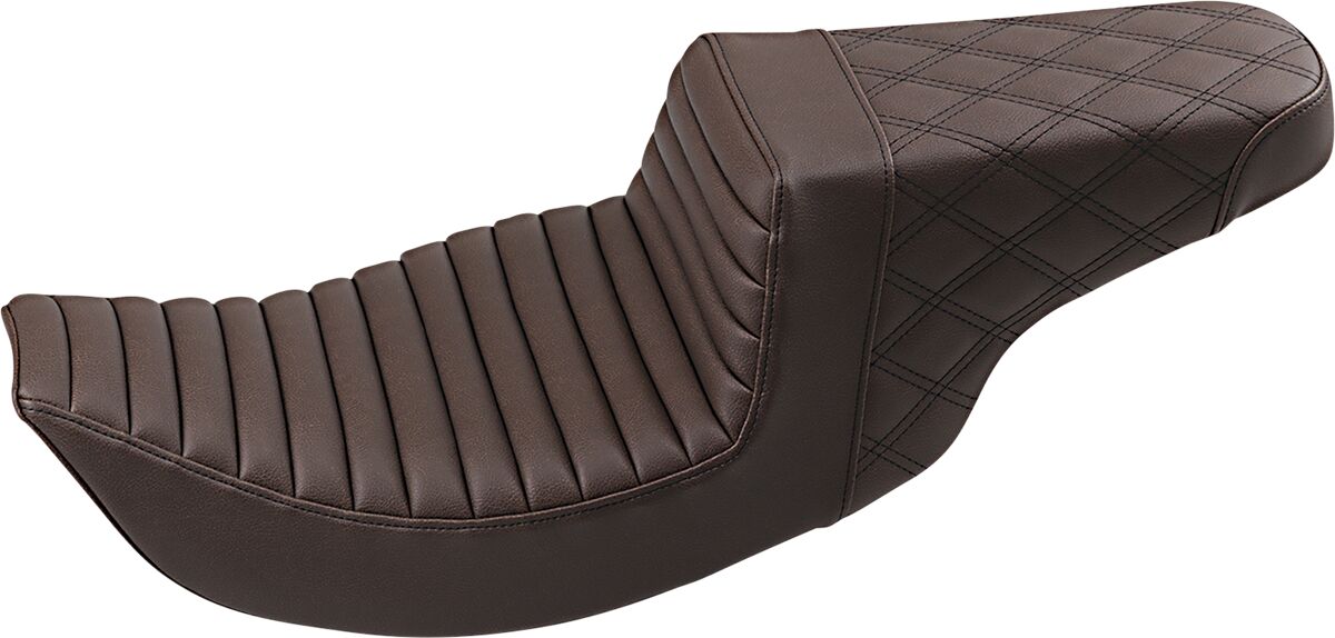 Saddlemen Seat Step Up Tr & Ls Brwn SEATS-FOR HARLEY DRESSER/TOURI Saddlemen