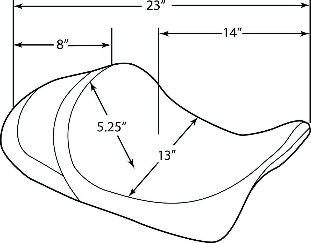 Drag Specialties Seats Seat Solo Frwdlow Fl Vnyl SEATS-FOR HARLEY DRESSER/TOURI Drag Specialties