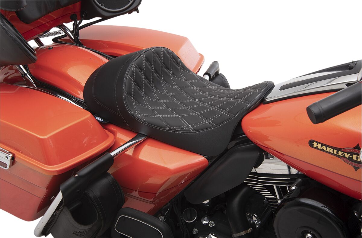 Drag Specialties Seats Seat Solo Frwdlow Diamslv SEATS-FOR HARLEY DRESSER/TOURI Drag Specialties