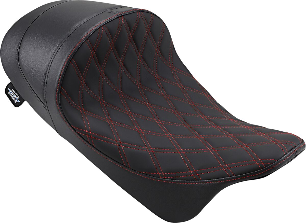 Drag Specialties Seats Seat Solo Frwdlow Diamred SEATS-FOR HARLEY DRESSER/TOURI Drag Specialties