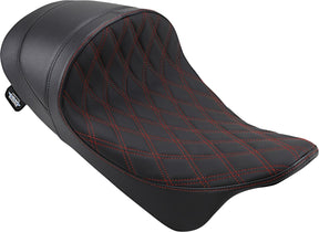 Drag Specialties Seats Seat Solo Frwdlow Diamred SEATS-FOR HARLEY DRESSER/TOURI Drag Specialties