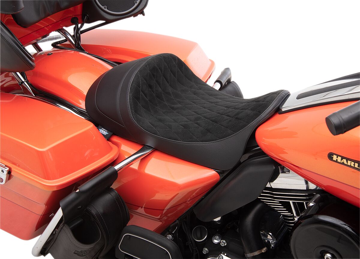 Drag Specialties Seats Seat Solo Frwdlw Diamsued SEATS-FOR HARLEY DRESSER/TOURI Drag Specialties