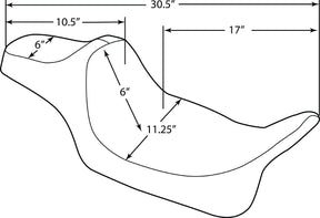 Drag Specialties Seats Seat Prediii Extnd Dd Blk Seat Drag Specialties