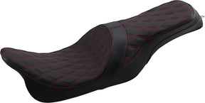 Drag Specialties Seats Seat 2 Up Frwd Pred Dd Red Seat Drag Specialties Seats