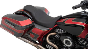 Drag Specialties Seats Seat 2 Up Pred Slr Lthr Fl SEATS-FOR HARLEY DRESSER/TOURI Drag Specialties