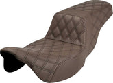 Step-Up Full LS Extended Reach Seat, Brown - 08+ Touring Seat Saddlemen