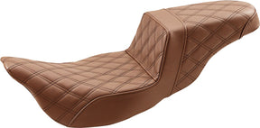 Step-Up Full LS Extended Reach Seat, Brown - 08+ Touring Seat Saddlemen