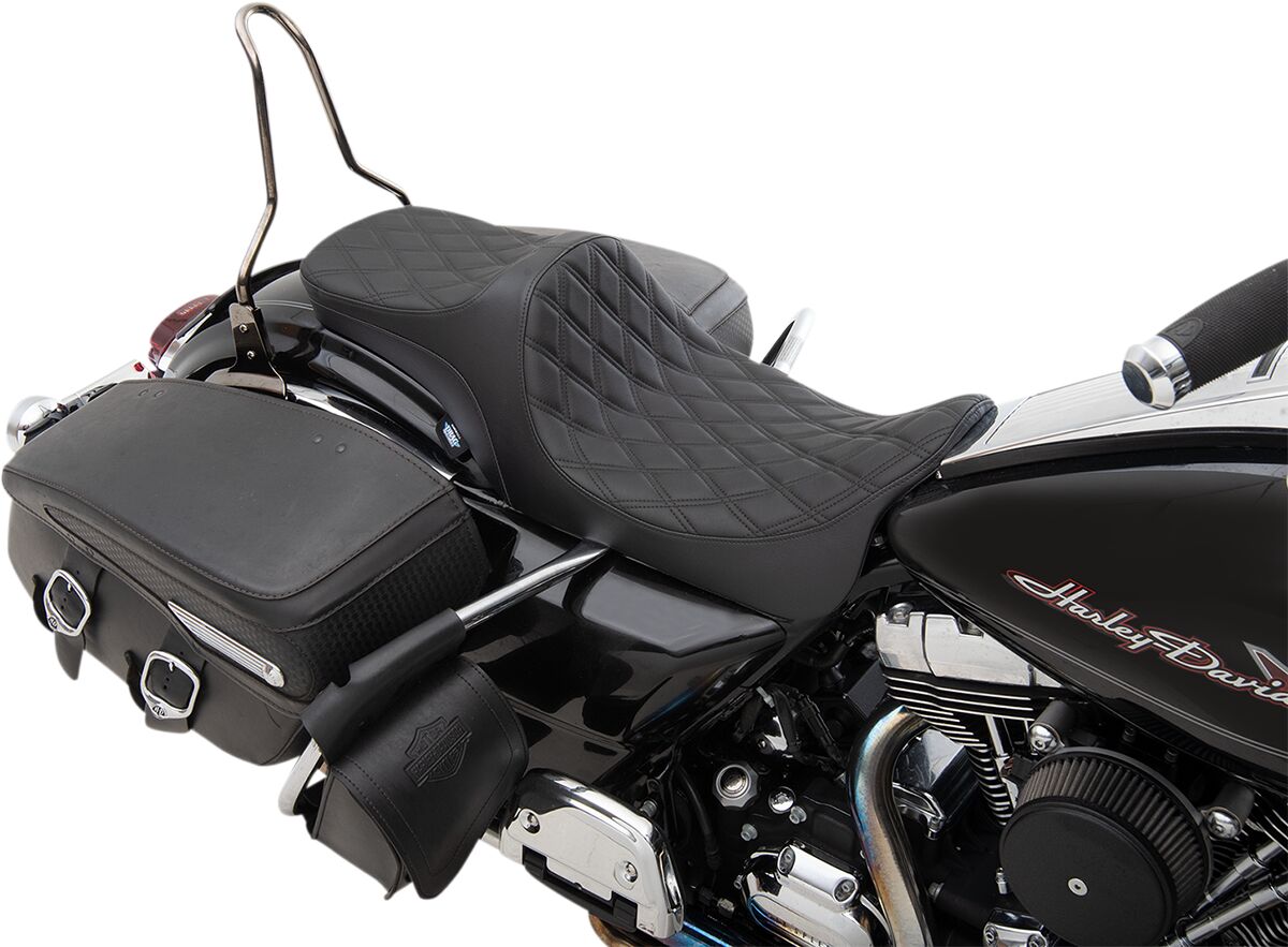 Drag Specialties Seats Seat Pred Iii 2 Up Ddiablk Seat Drag Specialties