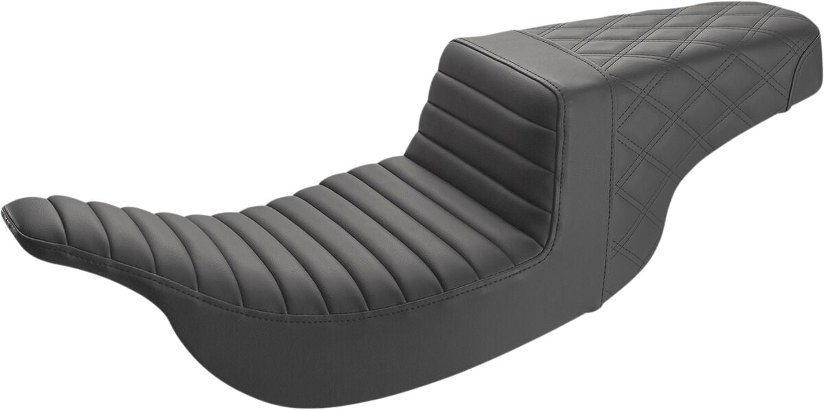 Step Up Front TR & Rear LS Seat - 99-07 Touring FLHT/FLTR (Except FLHX) Seat Saddlemen