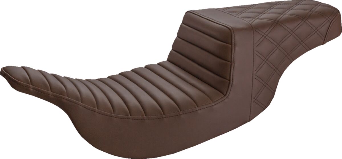 Saddlemen Seat Step Up Tr/Ls Brown SEATS-FOR HARLEY DRESSER/TOURI Saddlemen
