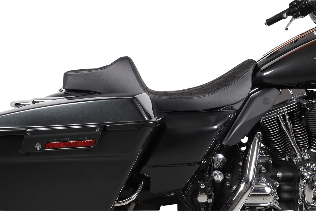 Drag Specialties Seats Seat Pred 3 Ex Rch Dd Blk SEATS-FOR HARLEY DRESSER/TOURI Drag Specialties