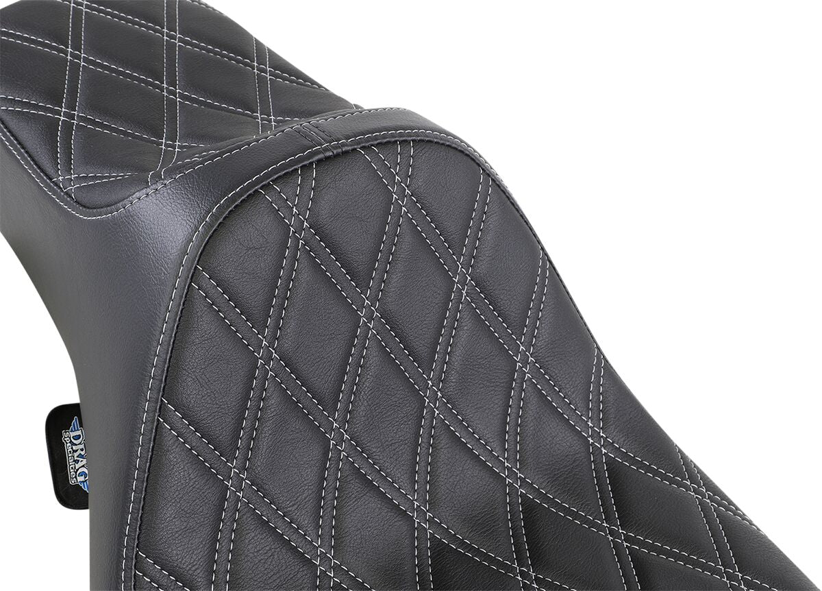Drag Specialties Seats Seat Pred 3 Ex Rch Dd Sil SEATS-FOR HARLEY DRESSER/TOURI Drag Specialties