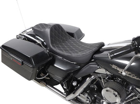 Drag Specialties Seats Seat Pred 3 Ex Rch Dd Sil SEATS-FOR HARLEY DRESSER/TOURI Drag Specialties