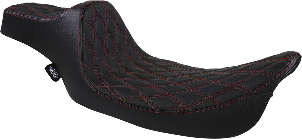 Drag Specialties Seats Seat Pred 3 Ex Rch Dd Red SEATS-FOR HARLEY DRESSER/TOURI Drag Specialties