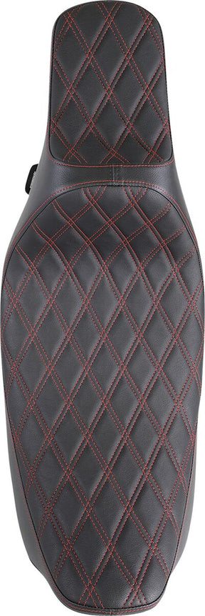 Drag Specialties Seats Seat Pred 3 Ex Rch Dd Red SEATS-FOR HARLEY DRESSER/TOURI Drag Specialties