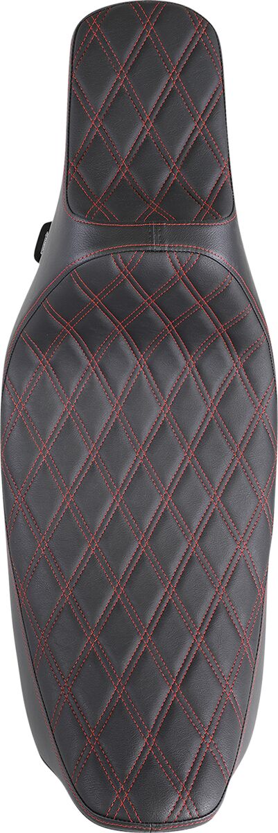 Drag Specialties Seats Seat Pred 3 Ex Rch Dd Red SEATS-FOR HARLEY DRESSER/TOURI Drag Specialties