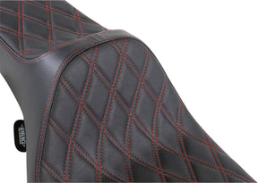 Drag Specialties Seats Seat Pred 3 Ex Rch Dd Red SEATS-FOR HARLEY DRESSER/TOURI Drag Specialties
