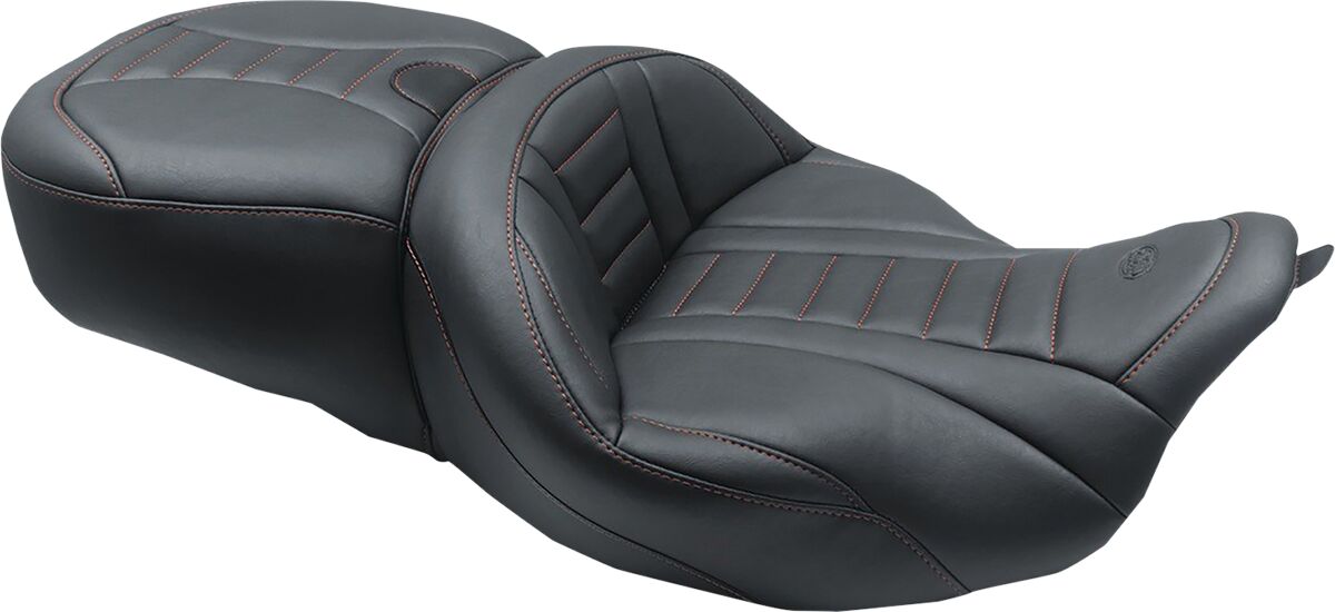 Mustang Seat Supr Tour Blk W/Red Seat Mustang
